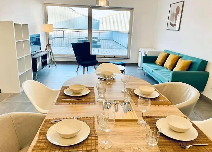 Charming 2 Bedrooms Flat In Center W Free Parking &terrace * Luxemburg